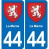 44 Héric blason  ville autocollant plaque stickers