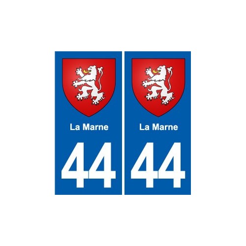 44 Héric blason  ville autocollant plaque stickers