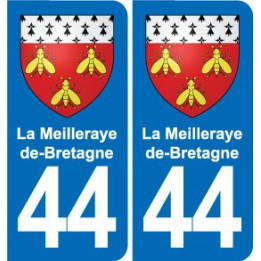 44 Héric blason  ville autocollant plaque stickers