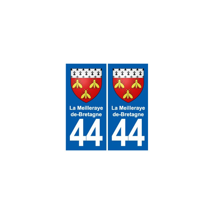 44 Héric blason  ville autocollant plaque stickers