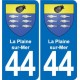 44 Héric blason  ville autocollant plaque stickers