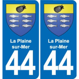 44 Héric blason  ville autocollant plaque stickers