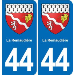 44 Héric blason  ville autocollant plaque stickers