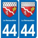 44 Héric blason  ville autocollant plaque stickers