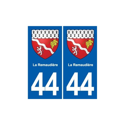 44 Héric blason  ville autocollant plaque stickers