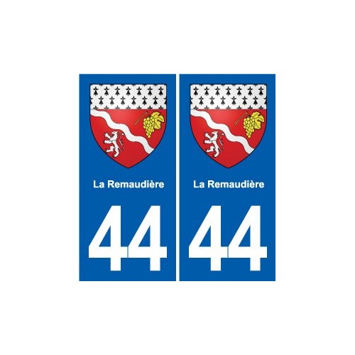 44 Héric blason  ville autocollant plaque stickers