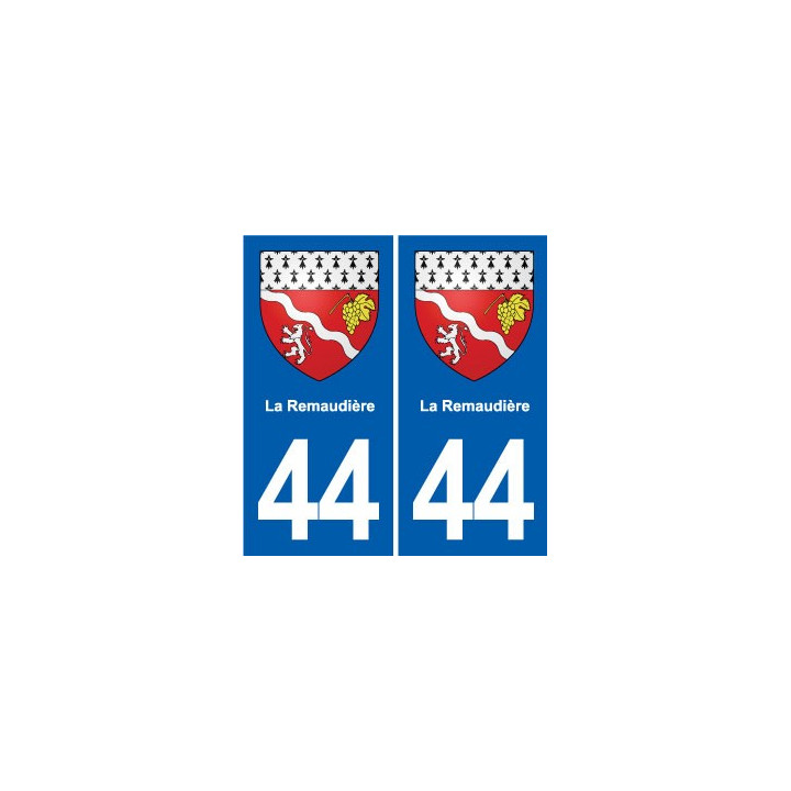 44 Héric blason  ville autocollant plaque stickers