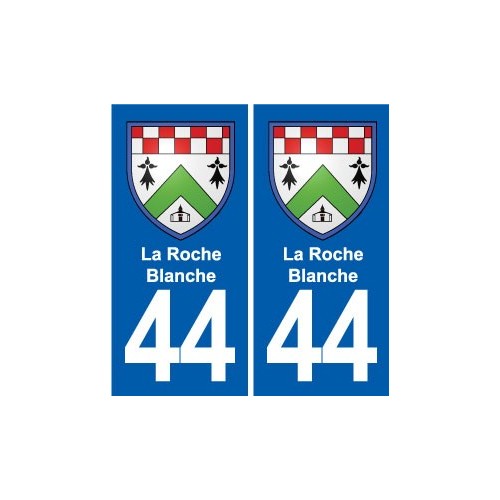 44 Héric blason  ville autocollant plaque stickers