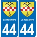 44 Héric blason  ville autocollant plaque stickers