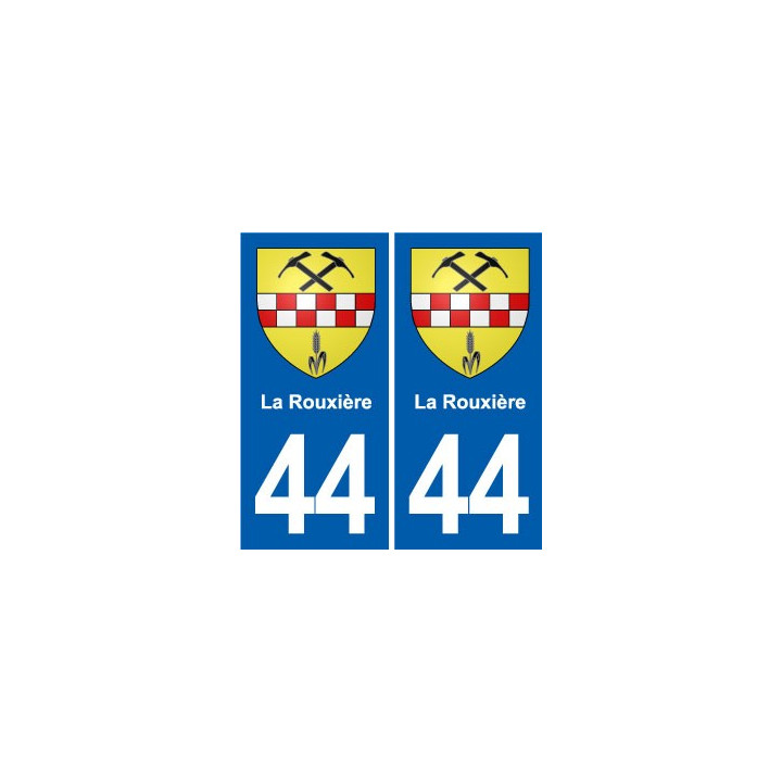 44 Héric blason  ville autocollant plaque stickers
