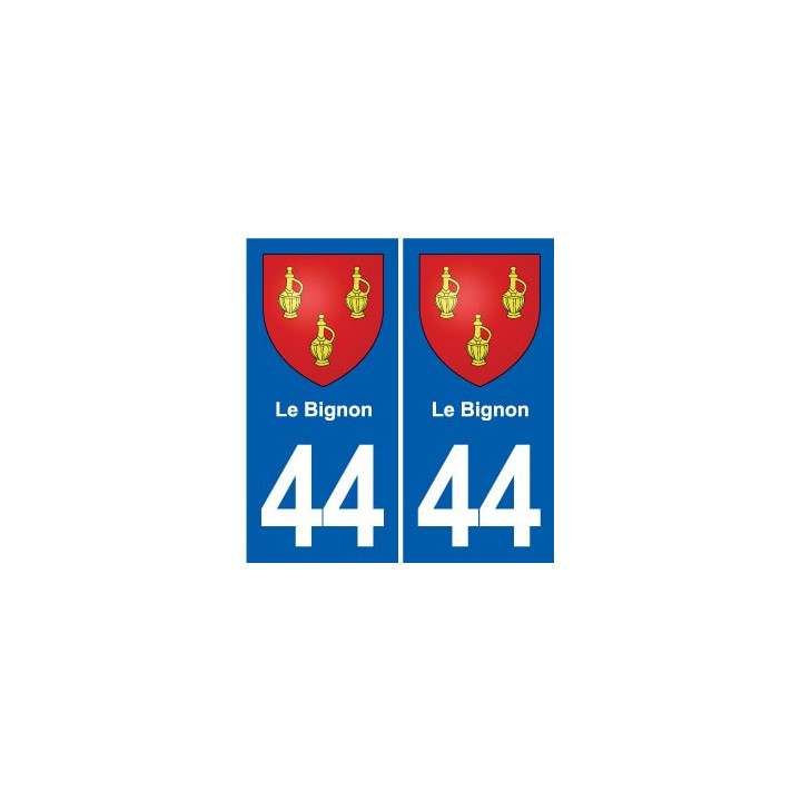 44 Héric blason  ville autocollant plaque stickers