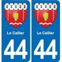 44 Héric blason  ville autocollant plaque stickers