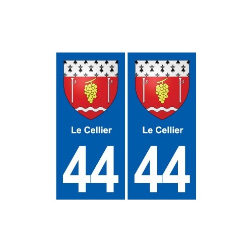 44 Héric blason  ville autocollant plaque stickers