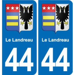44 Héric blason  ville autocollant plaque stickers