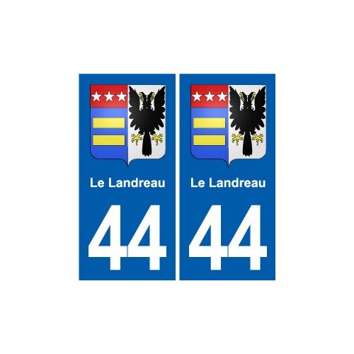 44 Héric blason  ville autocollant plaque stickers