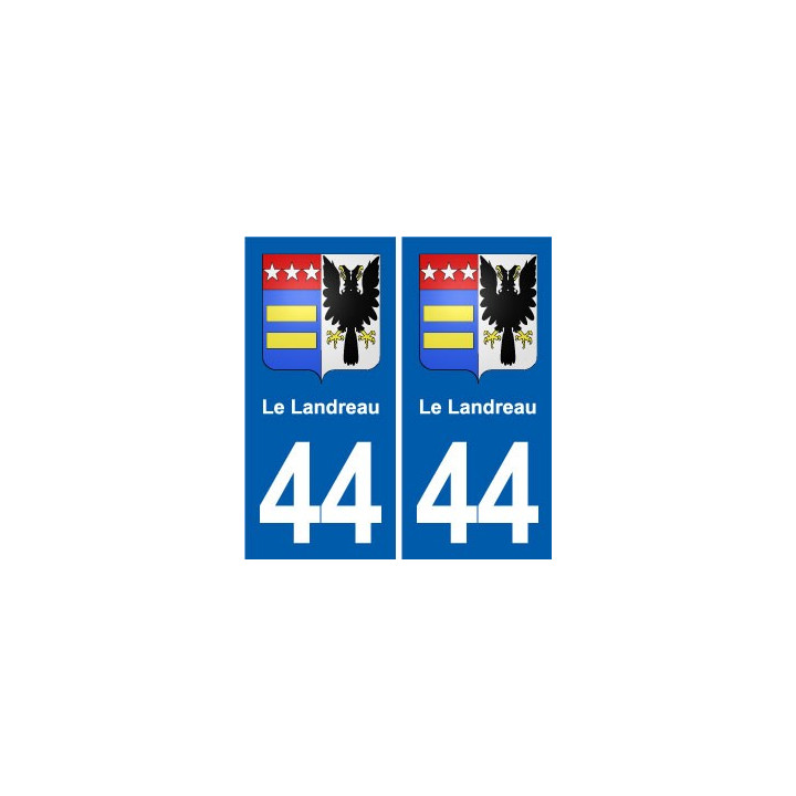 44 Héric blason  ville autocollant plaque stickers
