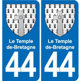 44 Héric blason  ville autocollant plaque stickers