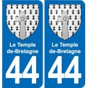 44 Héric blason  ville autocollant plaque stickers