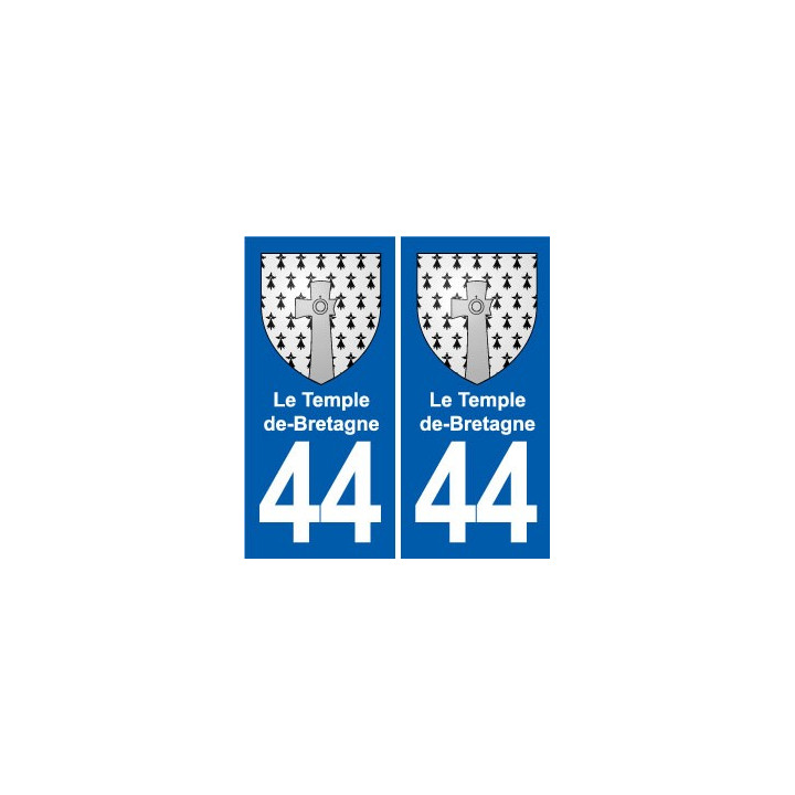 44 Héric blason  ville autocollant plaque stickers