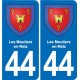 44 Héric blason  ville autocollant plaque stickers