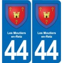 44 Héric blason  ville autocollant plaque stickers