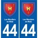 44 Héric blason  ville autocollant plaque stickers