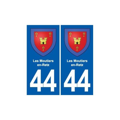 44 Héric blason  ville autocollant plaque stickers