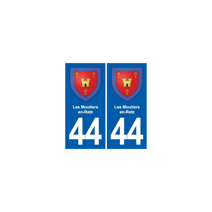 44 Héric blason  ville autocollant plaque stickers