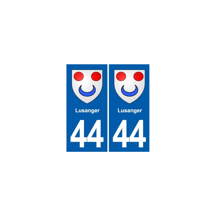 44 Héric blason  ville autocollant plaque stickers
