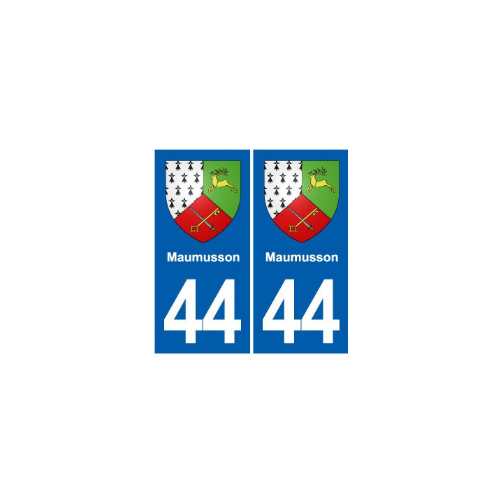44 Héric blason  ville autocollant plaque stickers