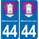 44 Héric blason  ville autocollant plaque stickers