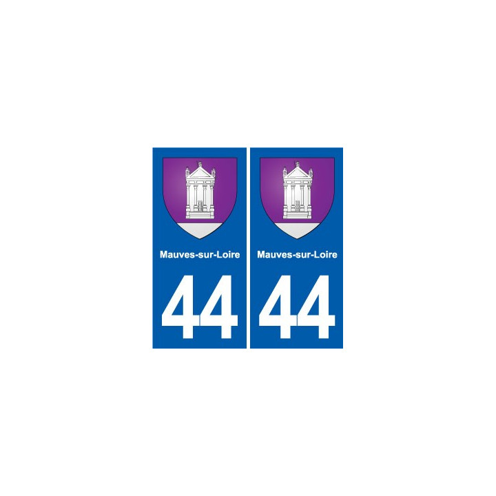 44 Héric blason  ville autocollant plaque stickers