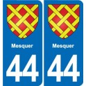 44 Héric blason  ville autocollant plaque stickers