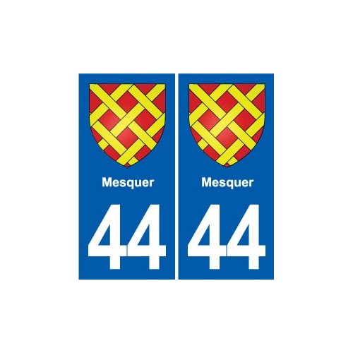 44 Héric blason  ville autocollant plaque stickers