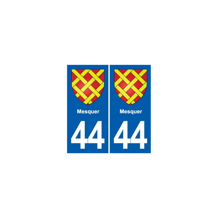 44 Héric blason  ville autocollant plaque stickers