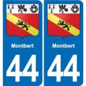 44 Héric blason  ville autocollant plaque stickers