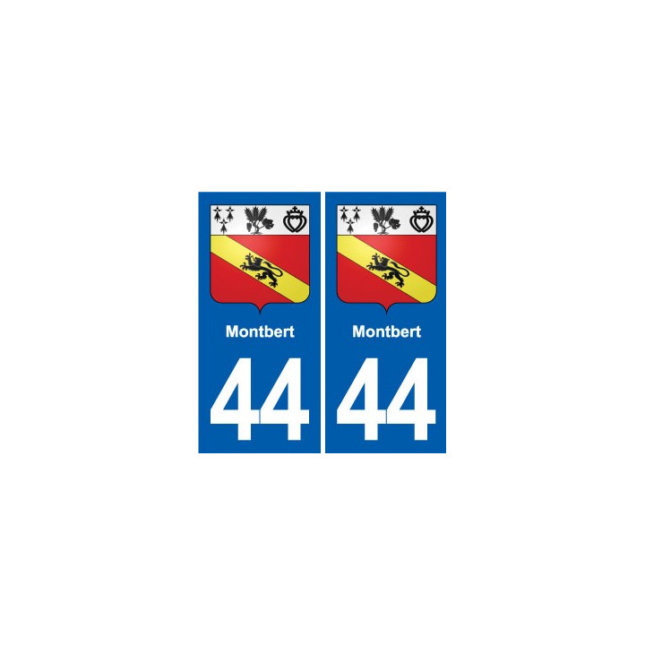 44 Héric blason  ville autocollant plaque stickers