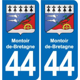 44 Héric blason  ville autocollant plaque stickers