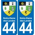 44 Héric blason  ville autocollant plaque stickers