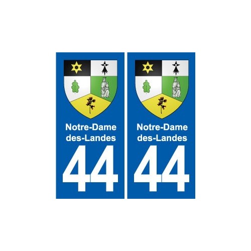 44 Héric blason  ville autocollant plaque stickers