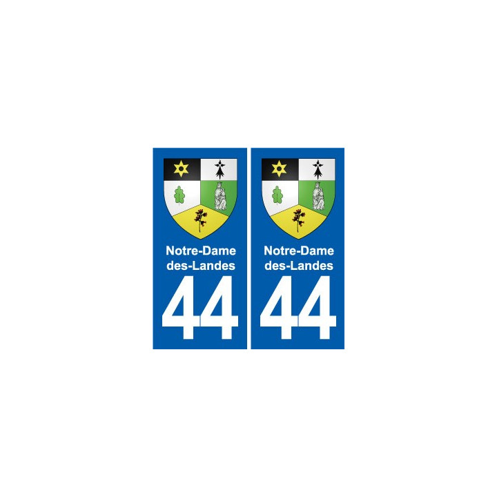 44 Héric blason  ville autocollant plaque stickers