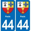 44 Héric blason  ville autocollant plaque stickers