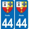 44 Héric blason  ville autocollant plaque stickers