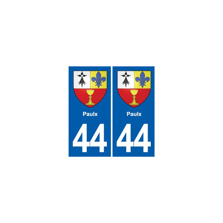 44 Héric blason  ville autocollant plaque stickers