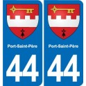 44 Héric blason  ville autocollant plaque stickers