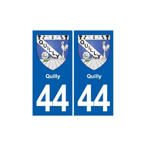 44 Héric blason  ville autocollant plaque stickers