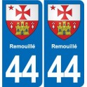 44 Héric blason  ville autocollant plaque stickers