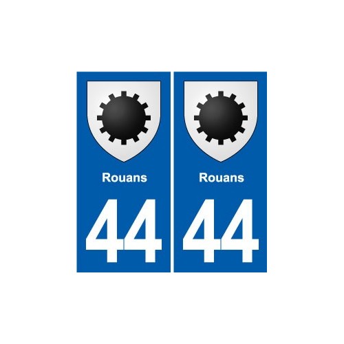 44 Héric blason  ville autocollant plaque stickers