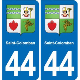 44 Héric blason  ville autocollant plaque stickers