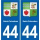 44 Héric blason  ville autocollant plaque stickers